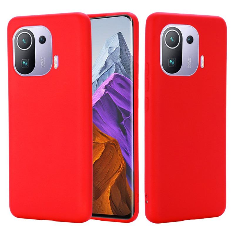 Coque Xiaomi Mi 11 Pro Silicone Liquide Avec Lanière