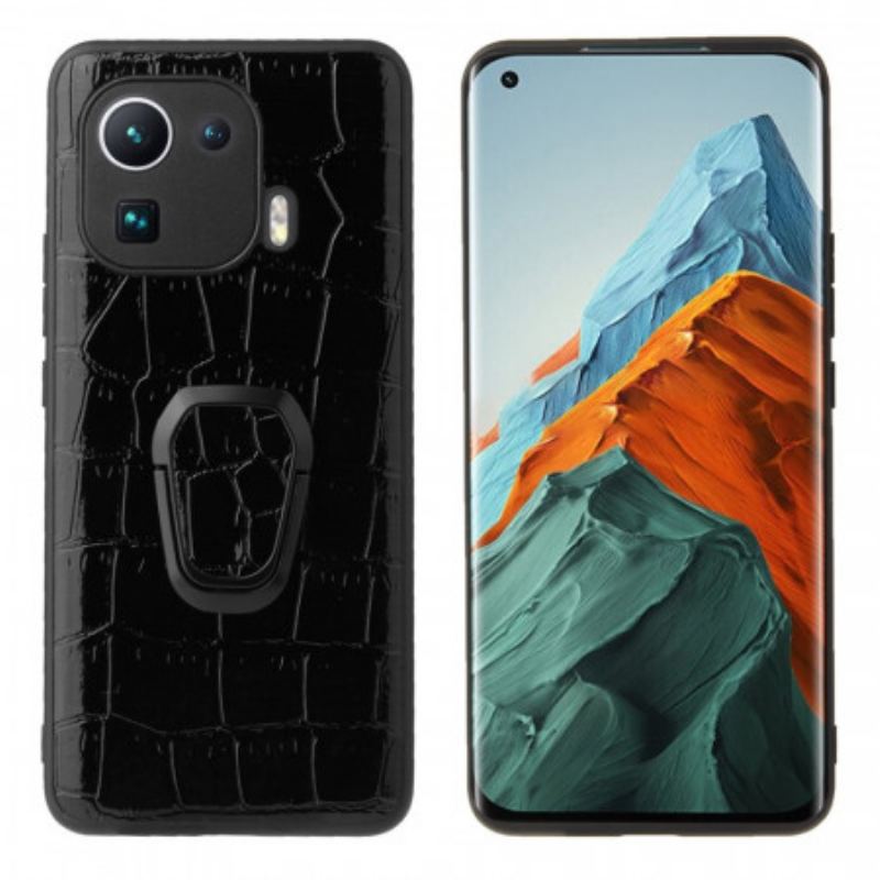 Coque Xiaomi Mi 11 Pro Style Crocodile Anneau-Support