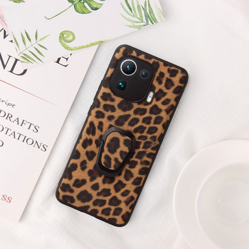 Coque Xiaomi Mi 11 Pro Style Léopard Anneau-Support