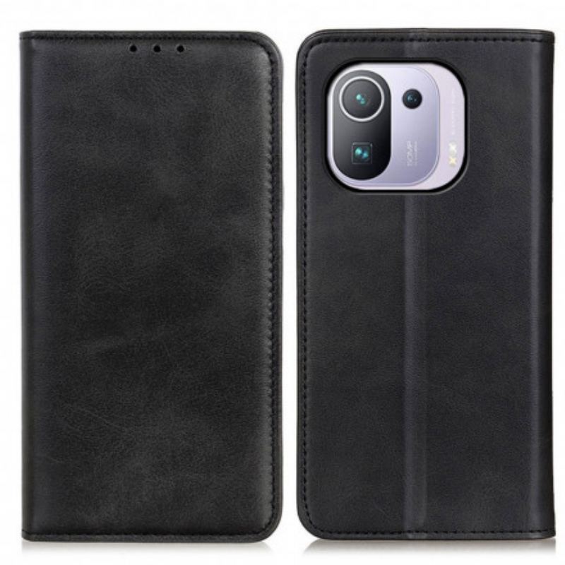 Flip Cover Xiaomi Mi 11 Pro Cuir Fendu