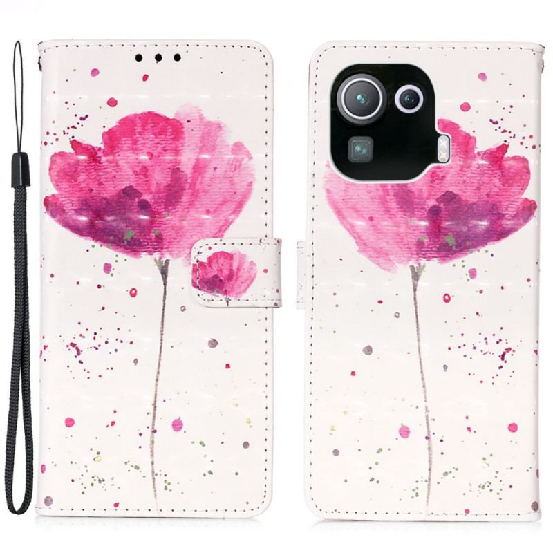 Housse Xiaomi Mi 11 Pro Coquelicot Aquarelle