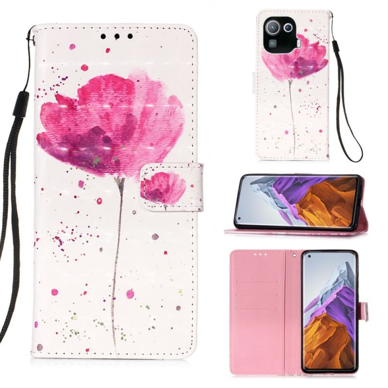 Housse Xiaomi Mi 11 Pro Coquelicot Aquarelle