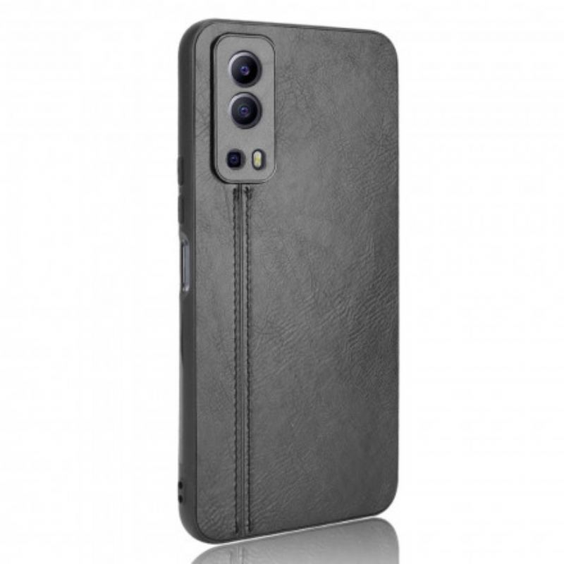 Coque Vivo Y72 5G Effet Cuir Couture