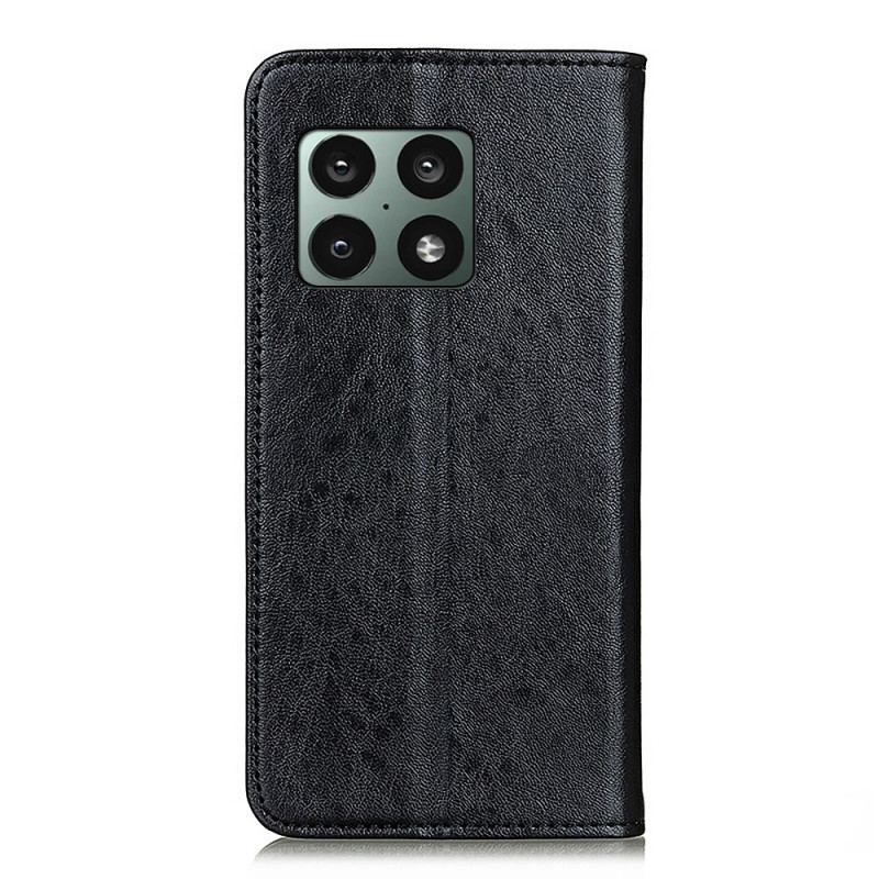 Flip Cover OnePlus 10 Pro 5G Texture Cuir