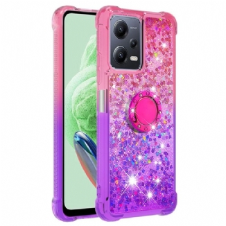 Coque Xiaomi Redmi Note 12/Poco X5 5G Paillettes Anneau-Support