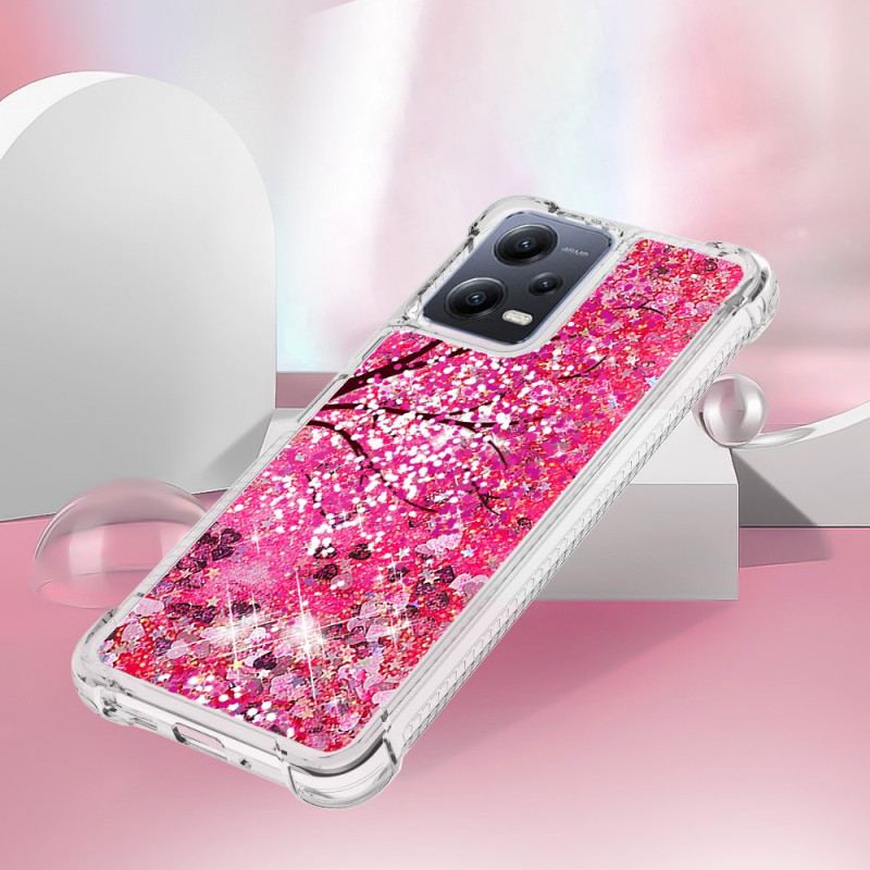 Coque Xiaomi Redmi Note 12/Poco X5 5G Paillettes Arbre