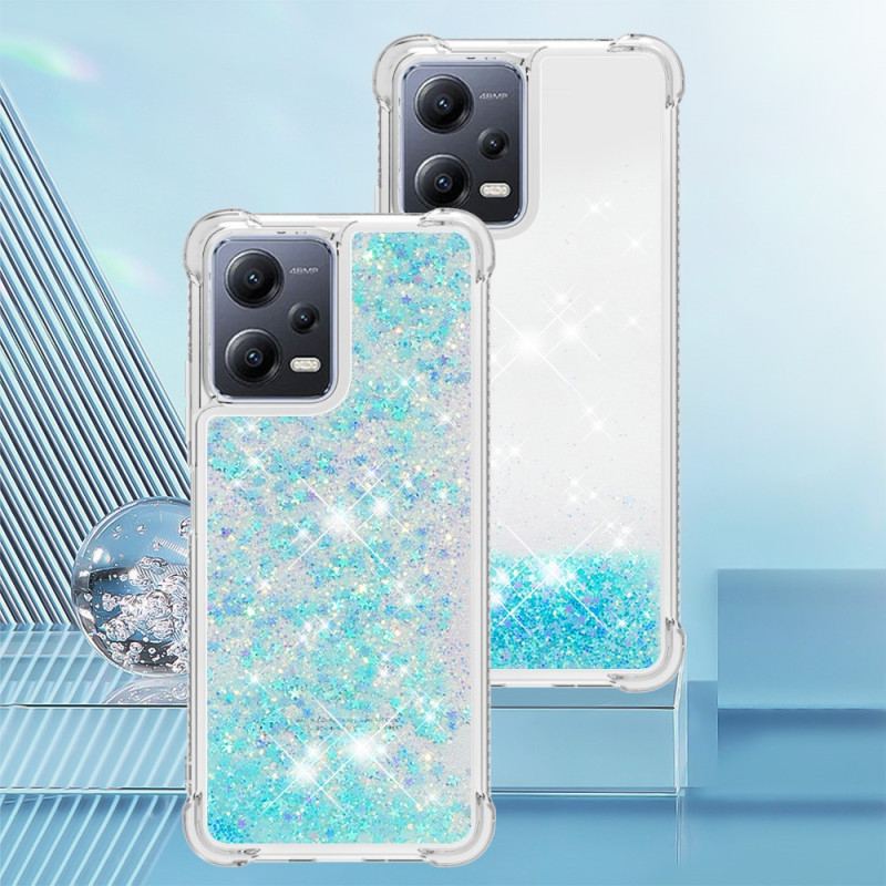 Coque Xiaomi Redmi Note 12/Poco X5 5G Paillettes Colorées