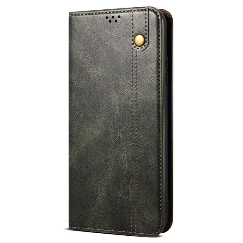 Flip Cover Xiaomi Redmi Note 12/Poco X5 5G Simili Cuir Ciré