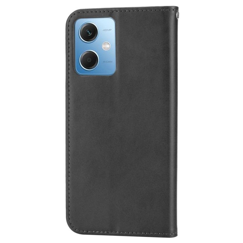 Flip Cover Xiaomi Redmi Note 12/Poco X5 5G Style Cuir Motif 3D