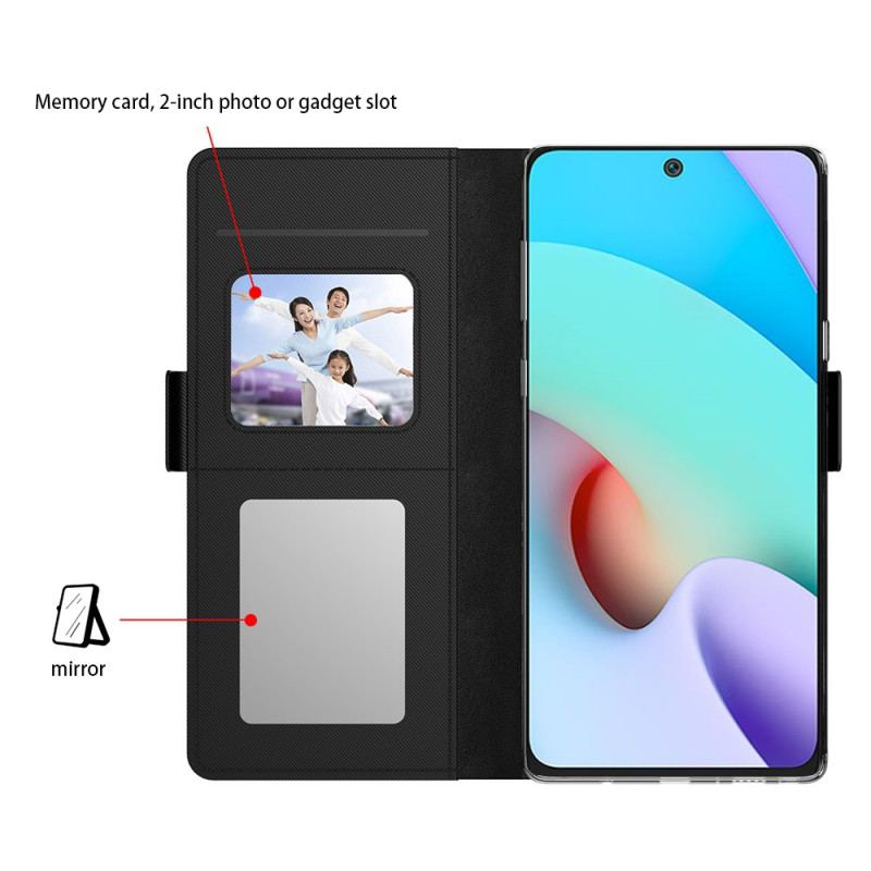 Housse Poco X5 5G/Poco X5 5G Miroir et Porte-Cartes Amovible