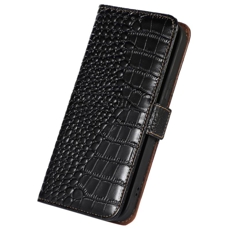 Housse Xiaomi Redmi Note 12/Poco X5 5G Style Crocodile RFID