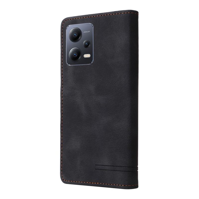 Housse Xiaomi Redmi Note 12/Poco X5 5G Style Cuir