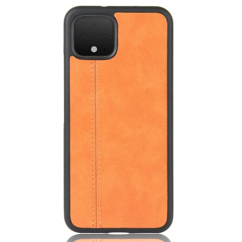 Coque Google Pixel 4 XL Effet Cuir Couture