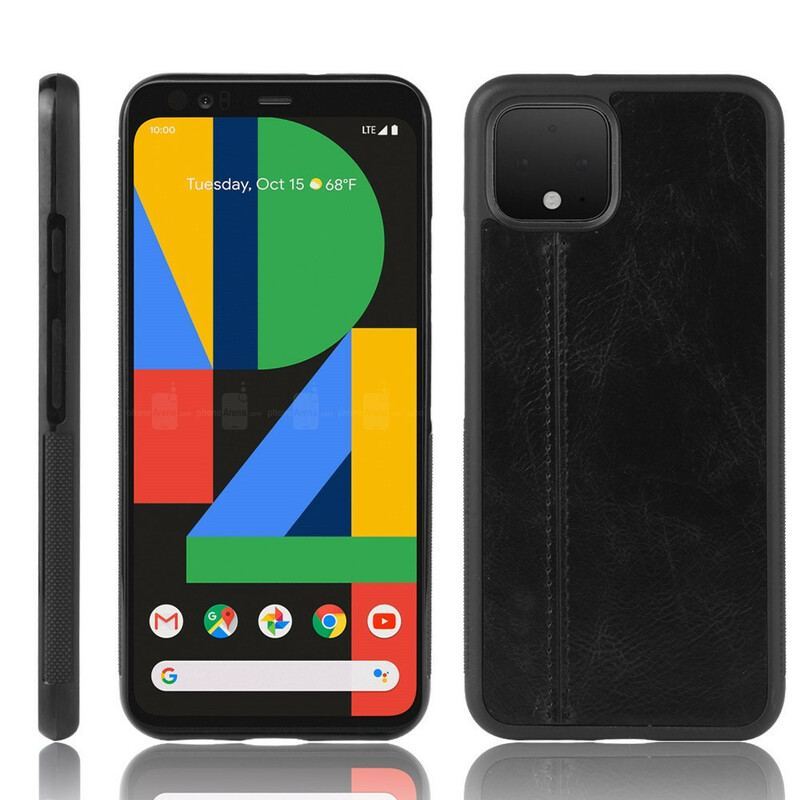 Coque Google Pixel 4 XL Effet Cuir Couture