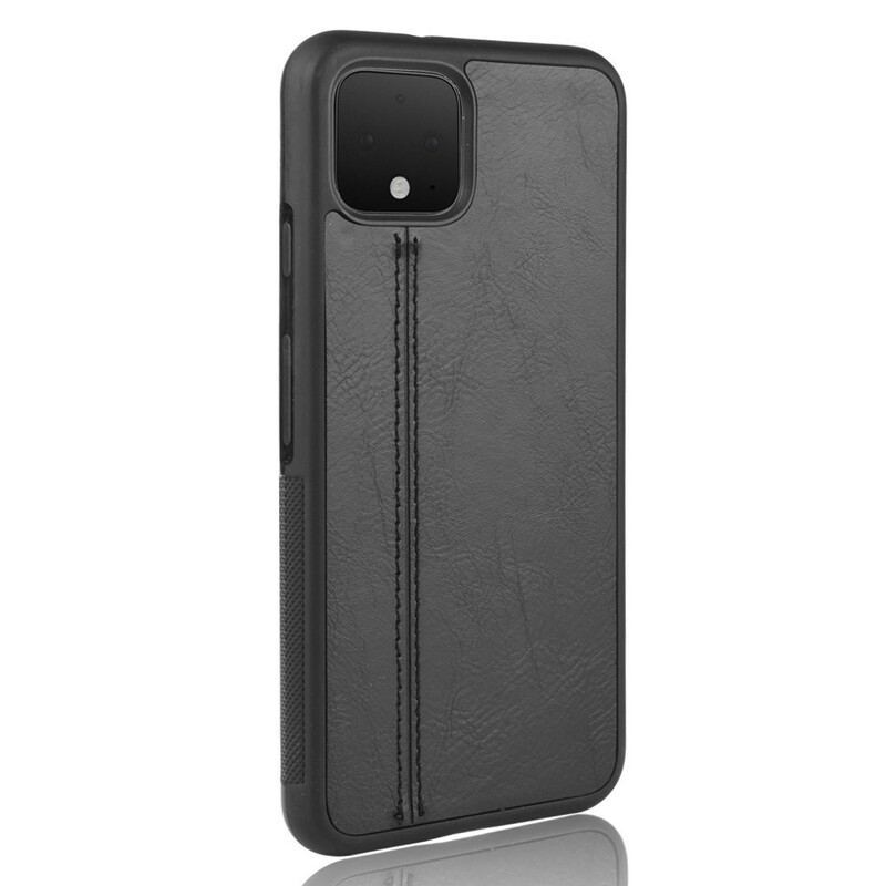 Coque Google Pixel 4 XL Effet Cuir Couture