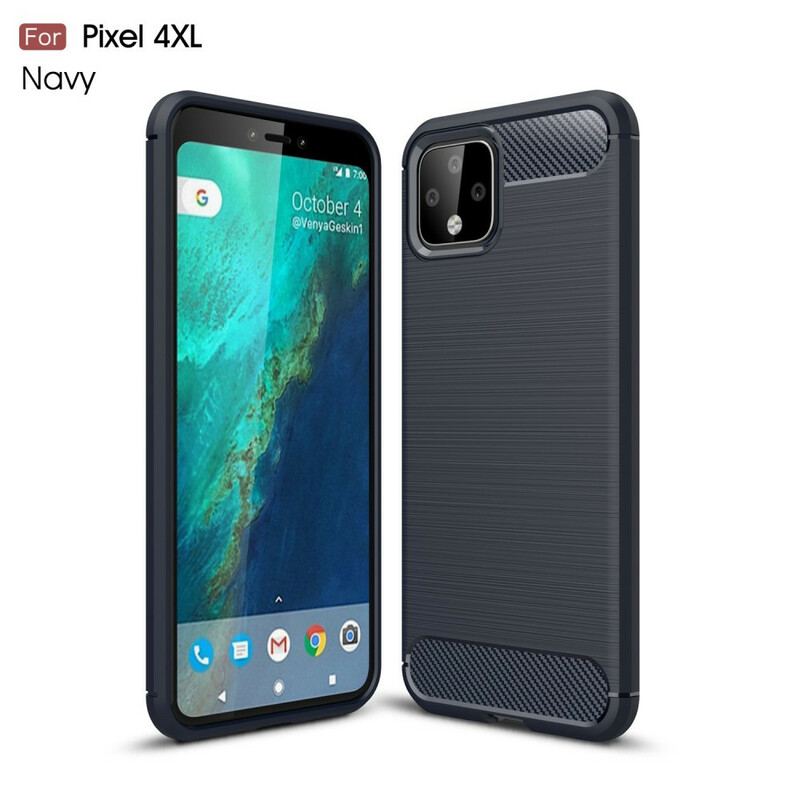 Coque Google Pixel 4 XL Fibre Carbone Brossée