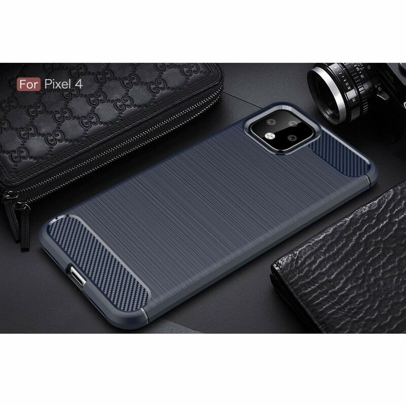 Coque Google Pixel 4 XL Fibre Carbone Brossée