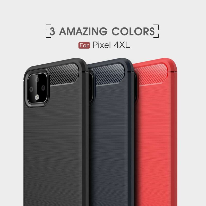 Coque Google Pixel 4 XL Fibre Carbone Brossée