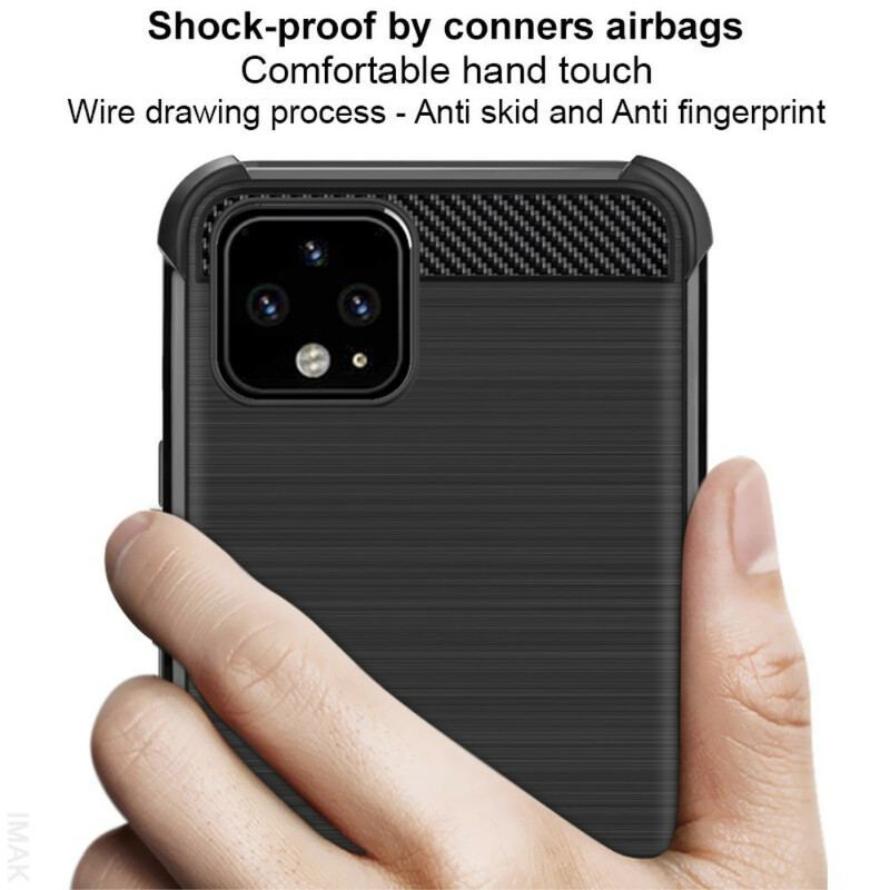 Coque Google Pixel 4 XL Fibre Carbone Brossée IMAK