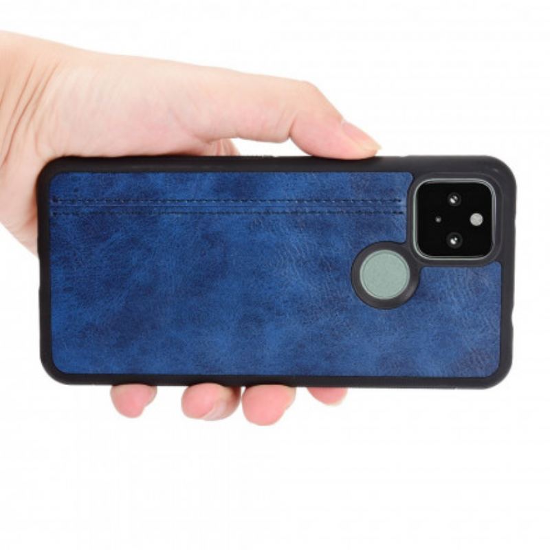 Coque Google Pixel 4a 5G Effet Cuir Couture