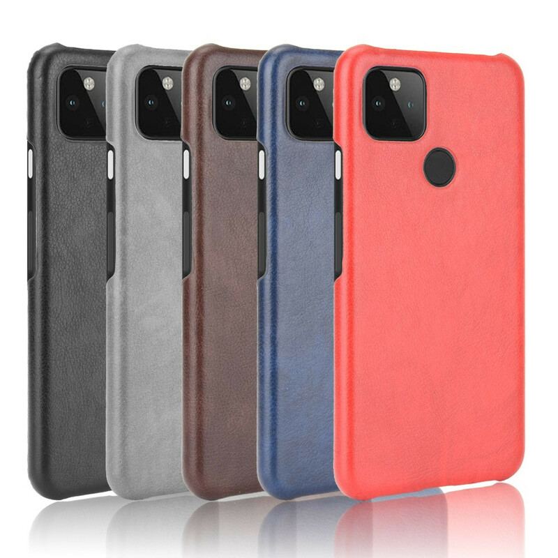 Coque Google Pixel 4a 5G Effet Cuir Litchi Performance