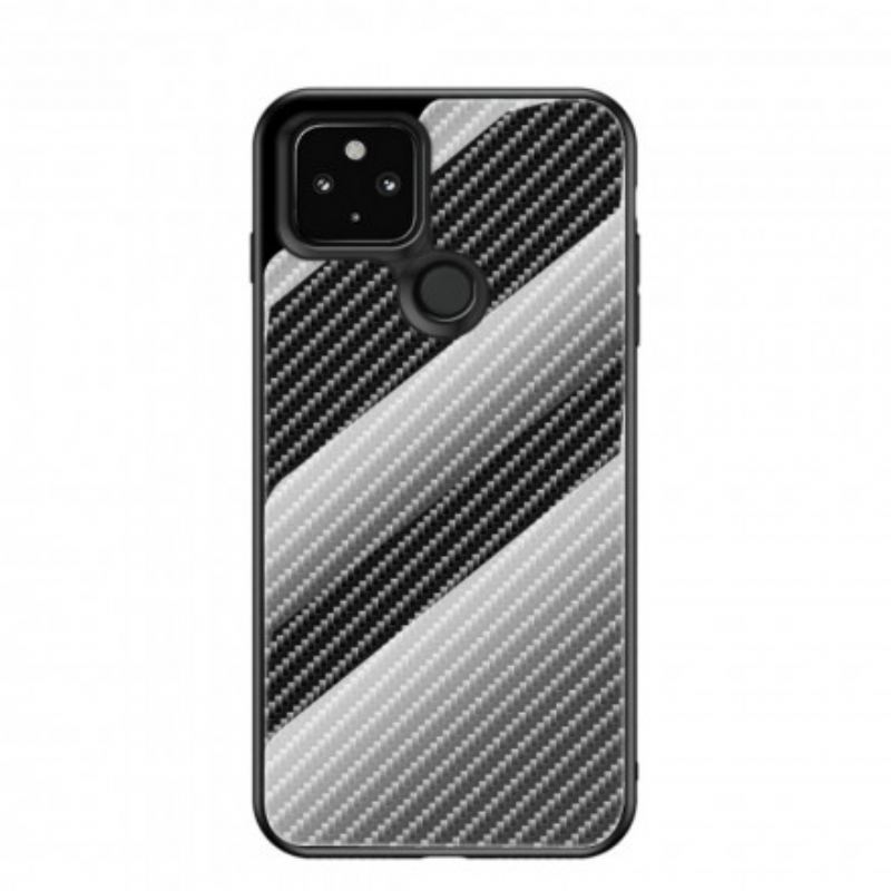 Coque Google Pixel 4a 5G Verre Trempé Fibre Carbone