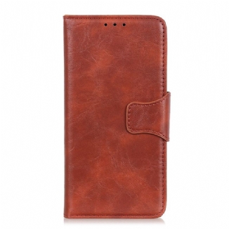 Housse Xiaomi 13 Lite Cuir Fendu Fermoir Réversible