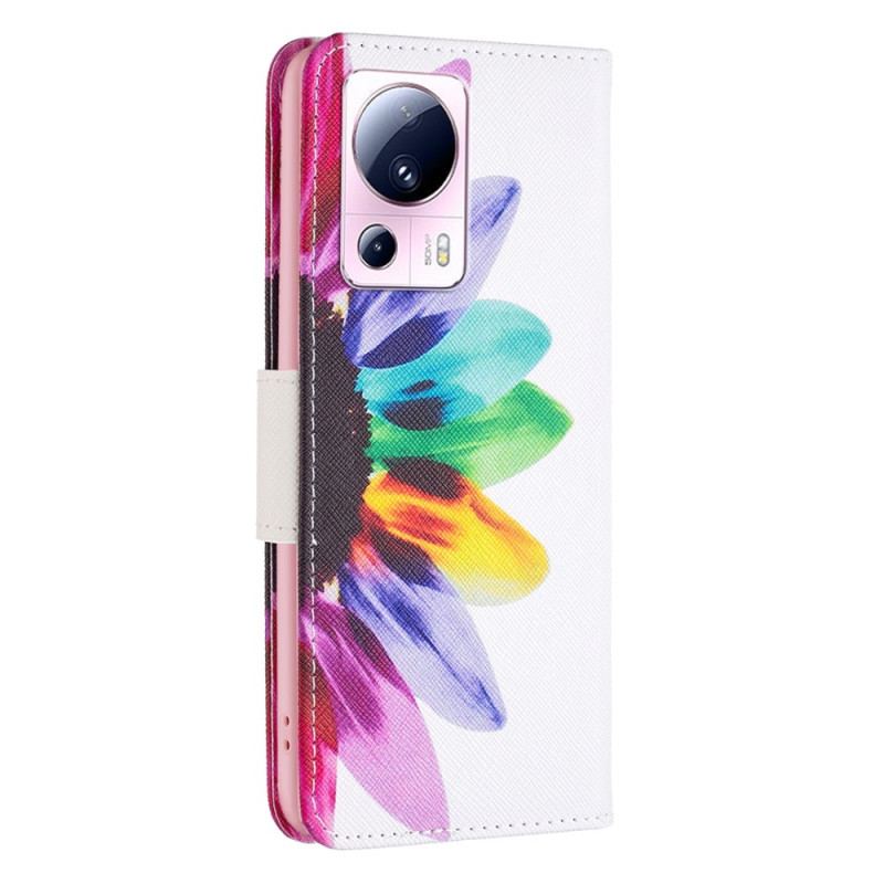 Housse Xiaomi 13 Lite Fleur Aquarelle