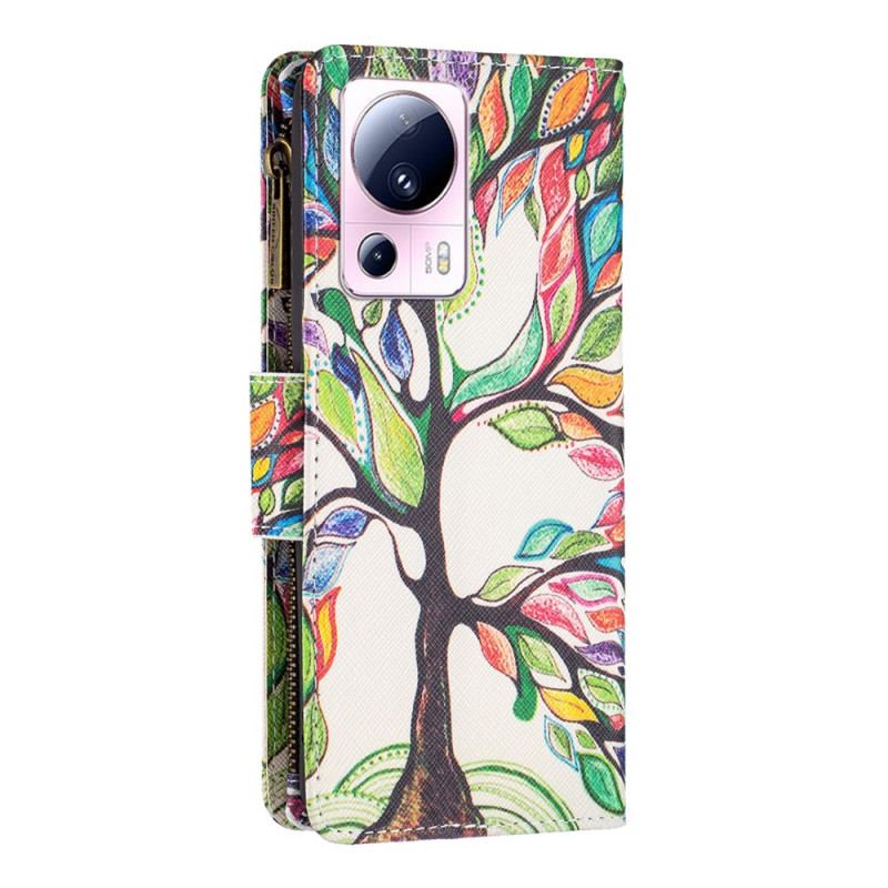 Housse Xiaomi 13 Lite Portefeuille Arbre