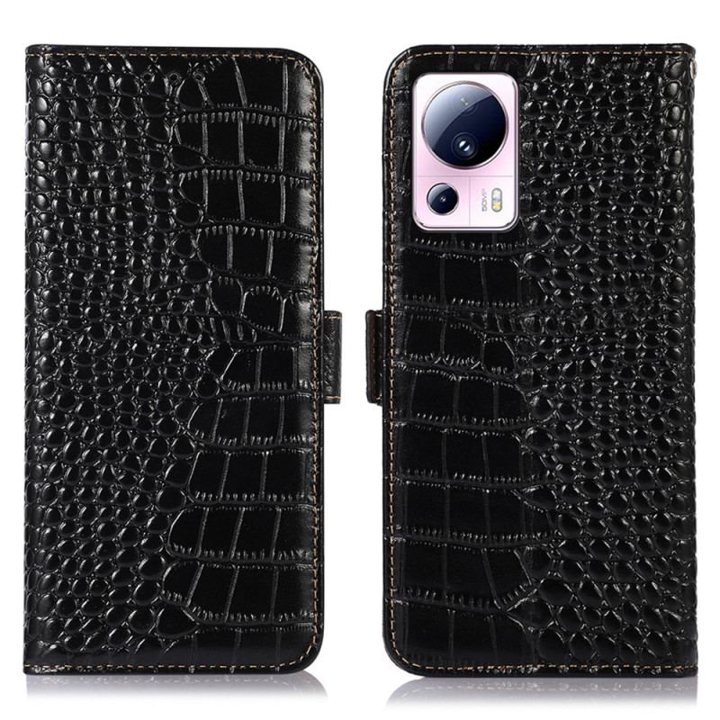 Housse Xiaomi 13 Lite Style Crocodile RFID