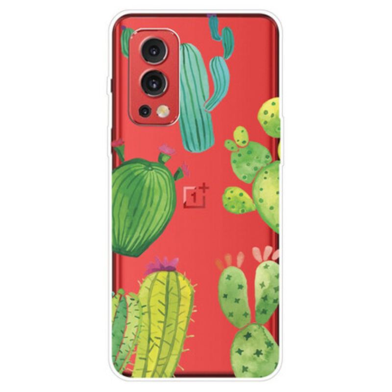 Coque OnePlus Nord 2 5G Cactus Aquarelle