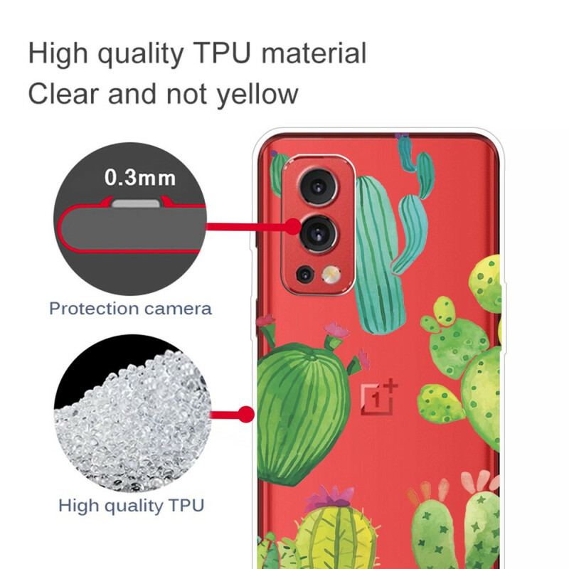 Coque OnePlus Nord 2 5G Cactus Aquarelle