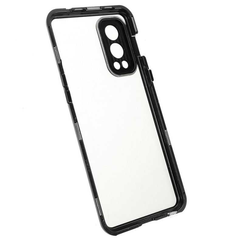 Coque OnePlus Nord 2 5G Deux Cotés Magnétique Verre Trempé et Métal