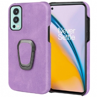 Coque OnePlus Nord 2 5G Effet Cuir Anneau-Support New Colors