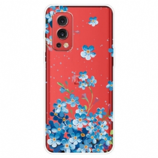 Coque OnePlus Nord 2 5G Fleurs Bleues