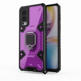 Coque OnePlus Nord 2 5G Nid d'Abeille avec Anneau