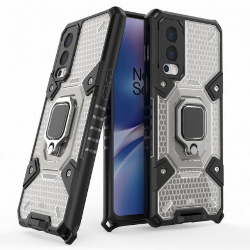 Coque OnePlus Nord 2 5G Nid d'Abeille avec Anneau