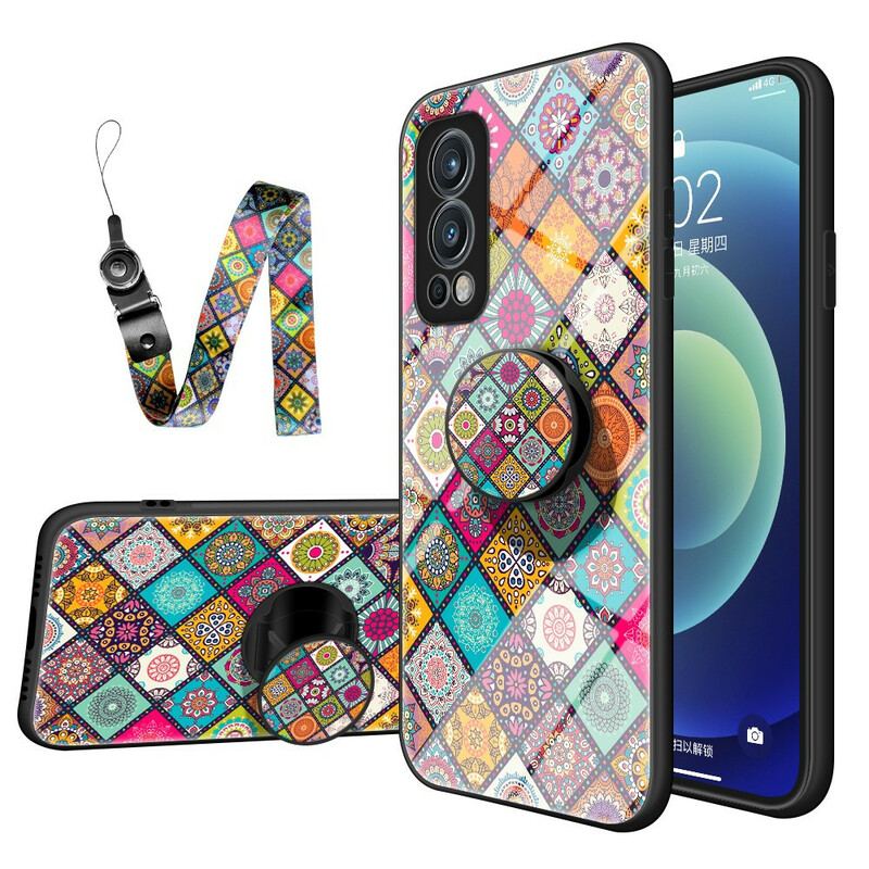 Coque OnePlus Nord 2 5G Support Magnétique Patchwork