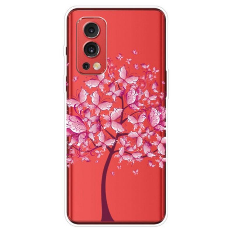 Coque OnePlus Nord 2 5G Transparente Arbre à Papillons