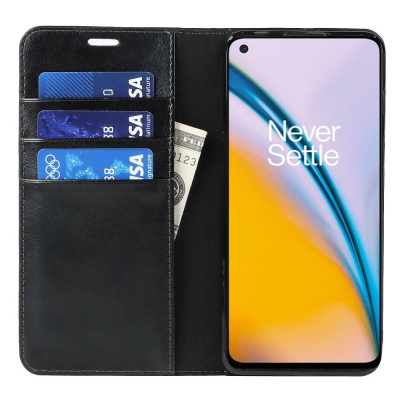 Flip Cover OnePlus Nord 2 5G Cuir Véritable