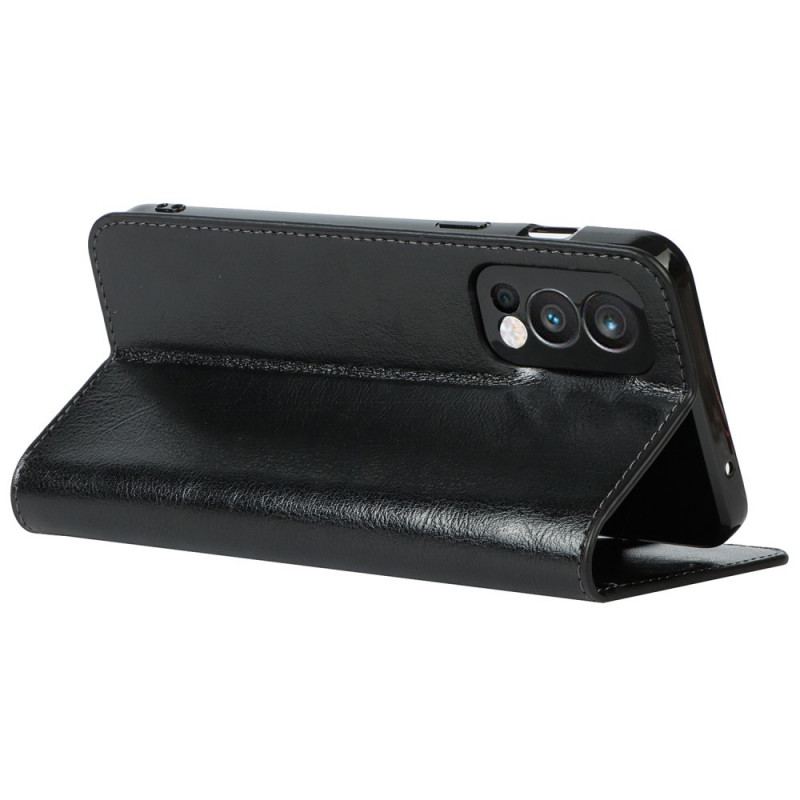 Flip Cover OnePlus Nord 2 5G Cuir Véritable