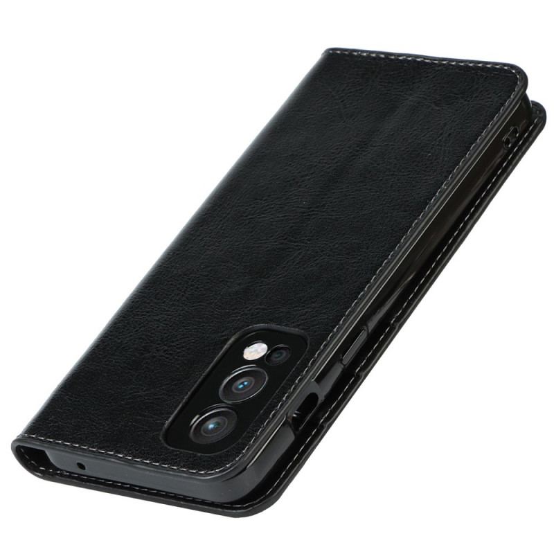 Flip Cover OnePlus Nord 2 5G Cuir Véritable