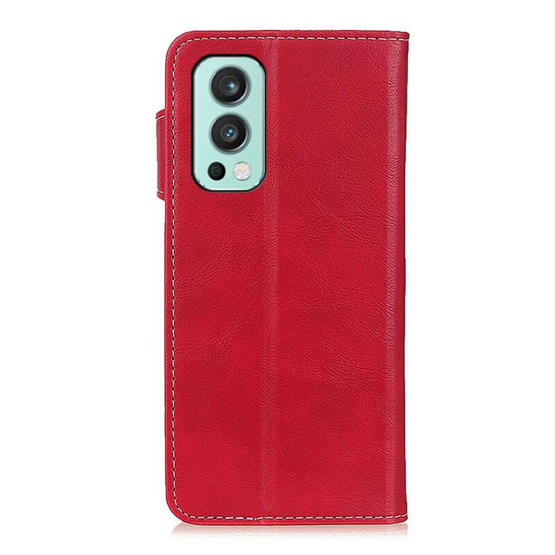 Housse OnePlus Nord 2 5G Artistique Couture Bouton