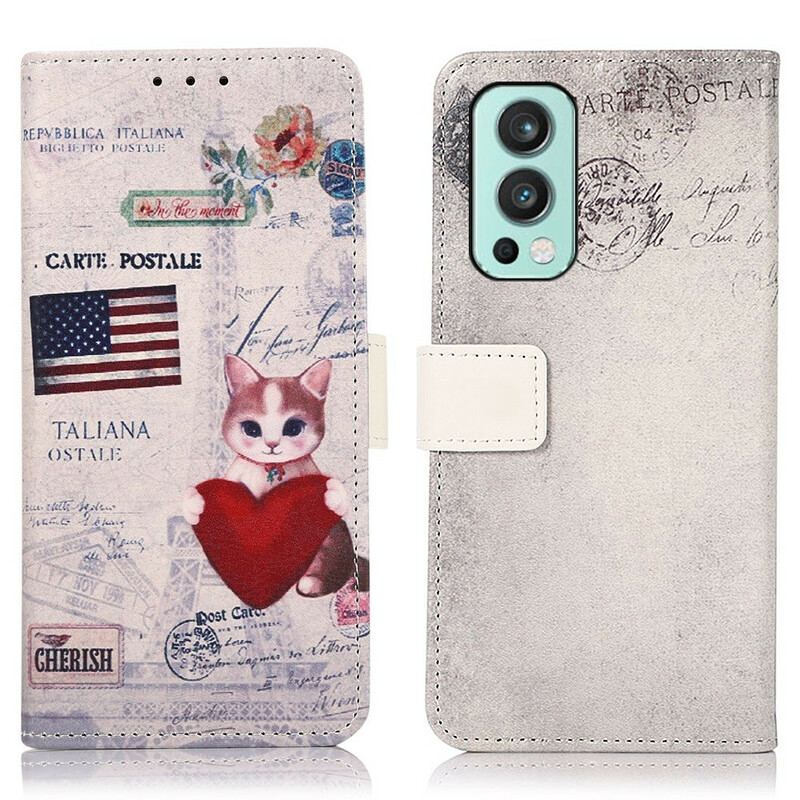 Housse OnePlus Nord 2 5G Chat Voyageur