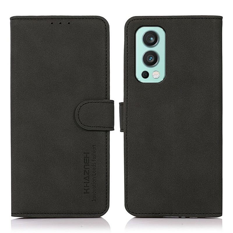 Housse OnePlus Nord 2 5G Effet Cuir Fashion KHAZNEH