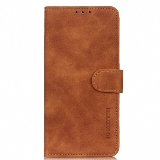 Housse OnePlus Nord 2 5G Mate Effet Cuir Vintage KHAZNEH