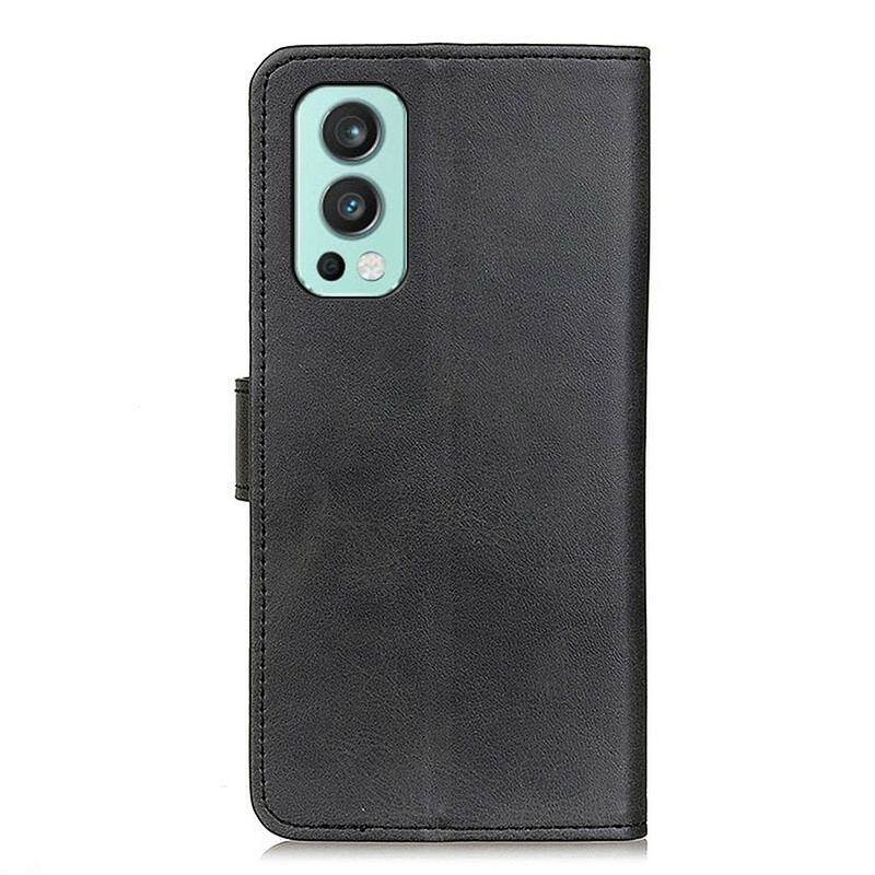 Housse OnePlus Nord 2 5G Matte Effet Cuir Rétro