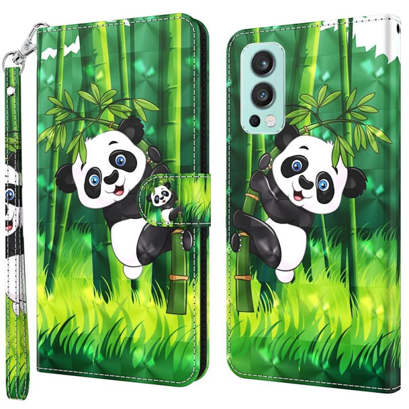 Housse OnePlus Nord 2 5G Panda et Bambou