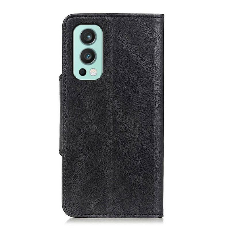 Housse OnePlus Nord 2 5G Simili Cuir Bouton