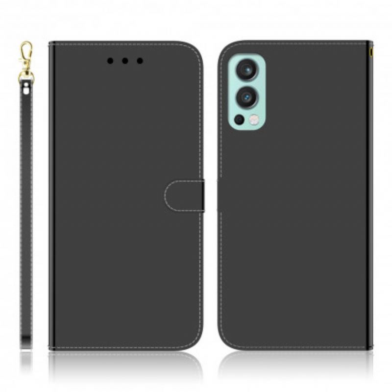 Housse OnePlus Nord 2 5G Simili Cuir Couverture MIroir